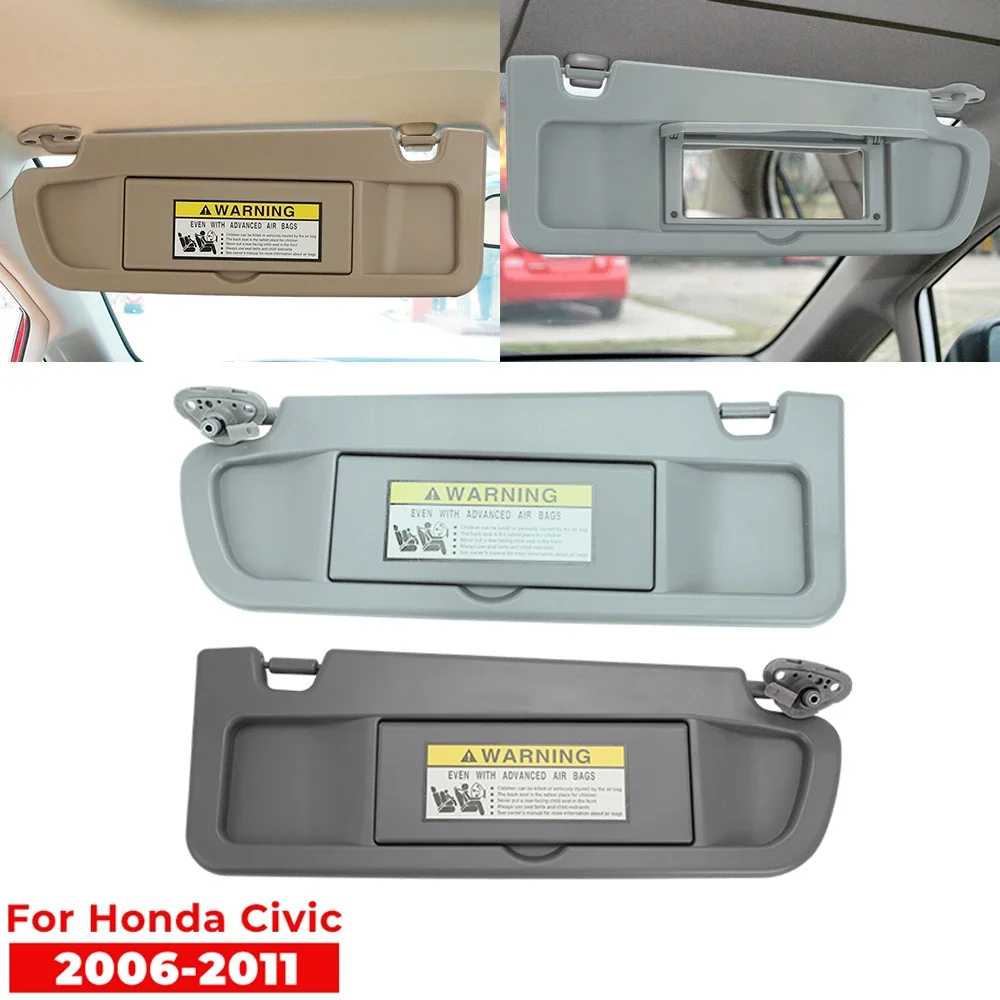 Left Driver Right Passenger Side Sun Visor Shade For Honda Civic 2006 2007 2008 2009 2010 2011 83230-SNA-A01ZB Sunvisor Sunshade