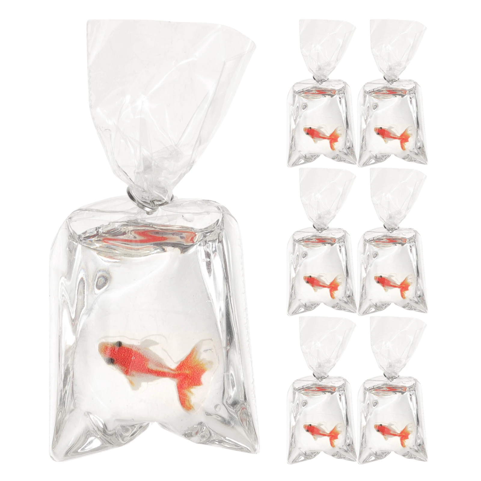 

10 Pcs Resin Goldfish Earrings Jewelry Making Pendants Charms Water Bag Ocean Theme Cute