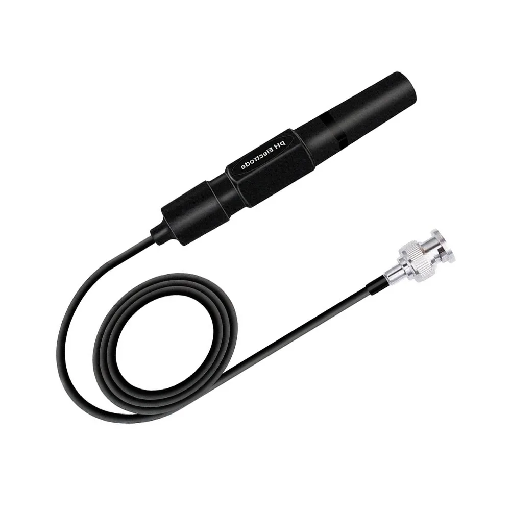 Acid Base Detector PH Electrode Probe For Hydroponics Gardening Wide Testing Range 0-14 Standard BNC Interface