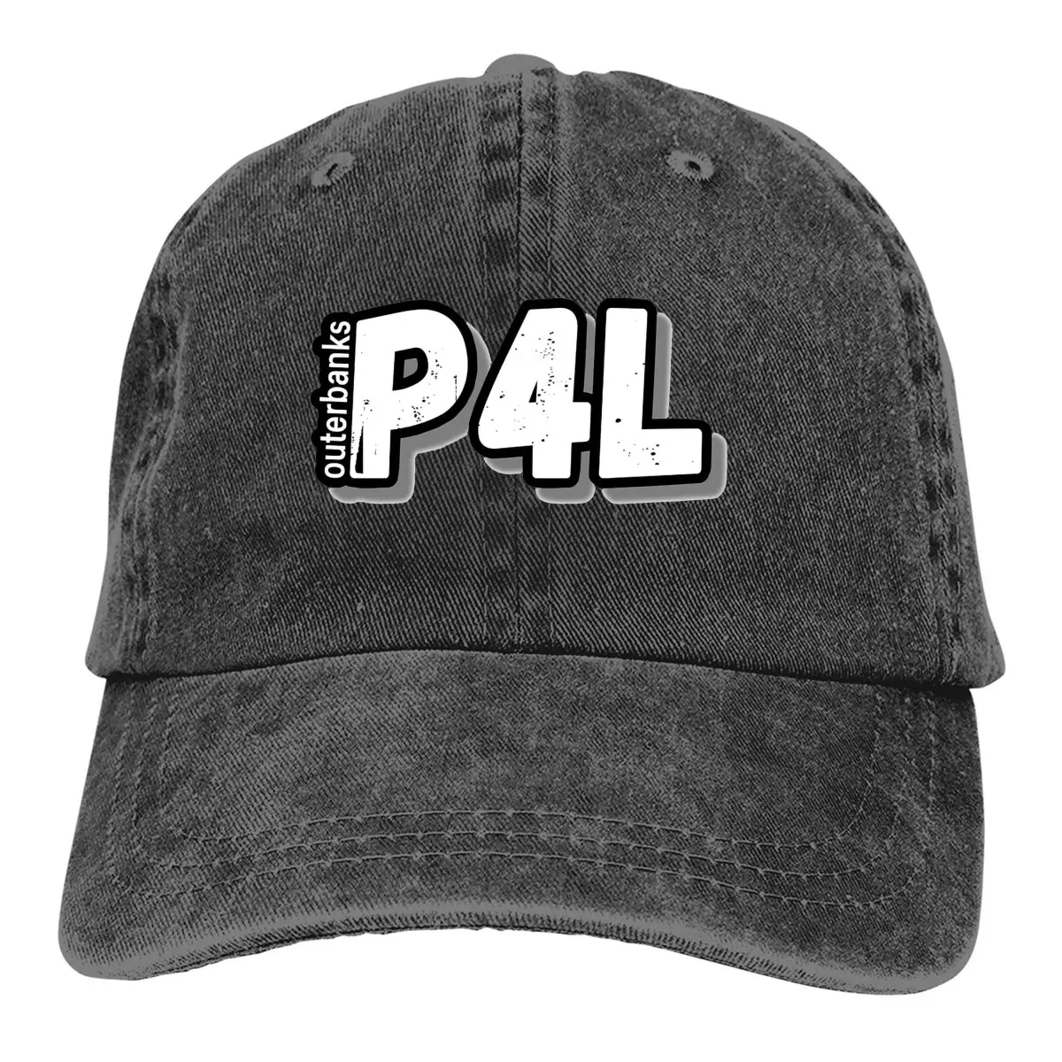 P4L outerbanks sticker Bucket Hat Washed distressed baseball cap Fishing caps Sun hats Novelty Spring Summer Autumn Winter