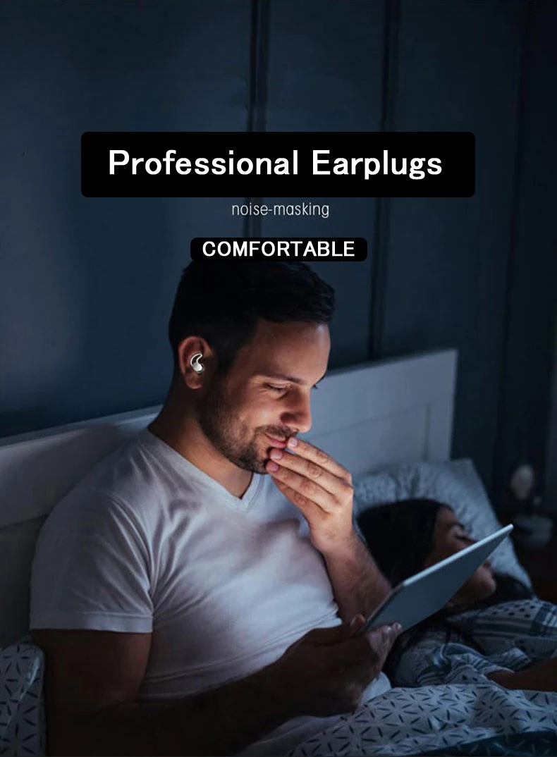 Imagem -05 - Tampões Auriculares Reutilizáveis para Dormir Redução de Ruído Tampões do Sono do Silicone Proteção Auditiva Bloqueio de Som