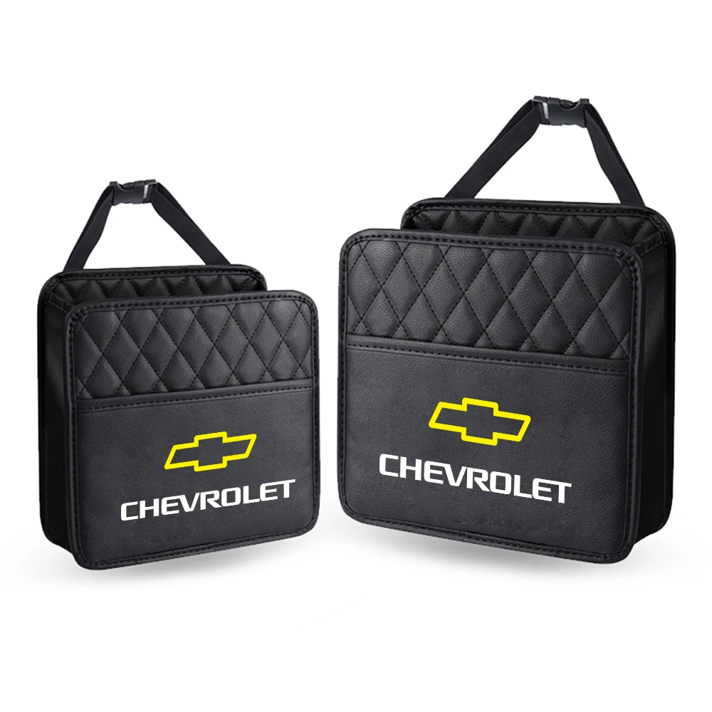 PU Leather Car Seat Back Hanging Storage Bag Auto Accessories for Chevrolet Cruze Malibu Camaro Colorado Trax Silverado Corsa