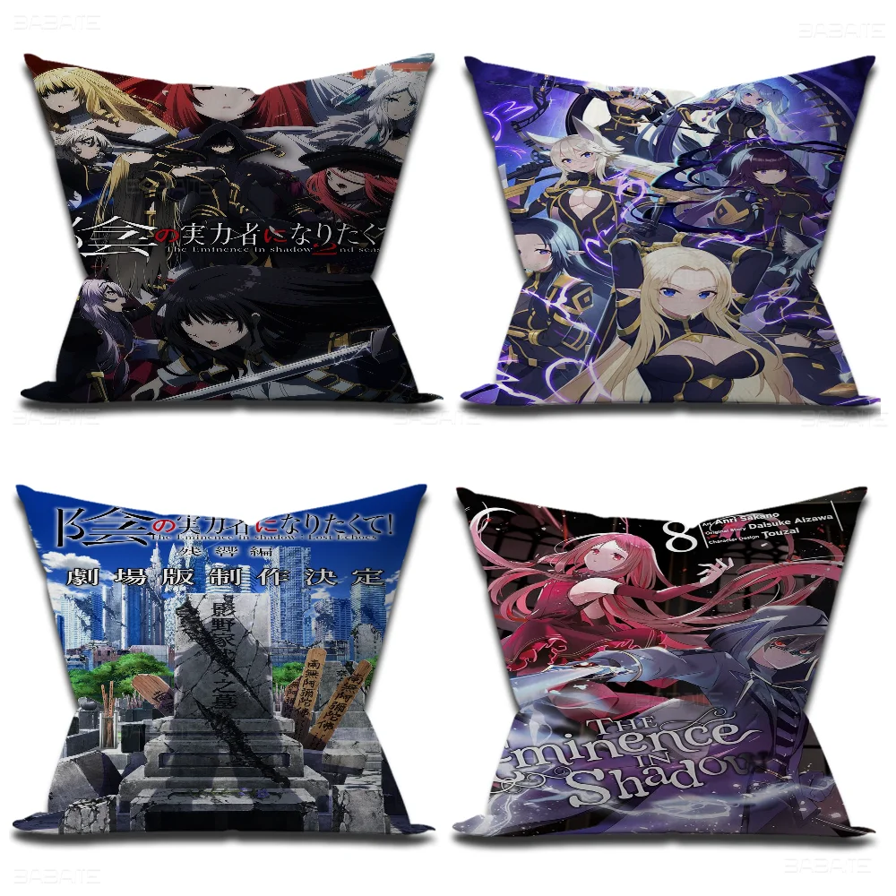 Anime The Eminence In Shadow Decorative Room Aesthetics Pillow Case Home Decor Bedroom Sofa Bed Couch Pillow Cover 45x45