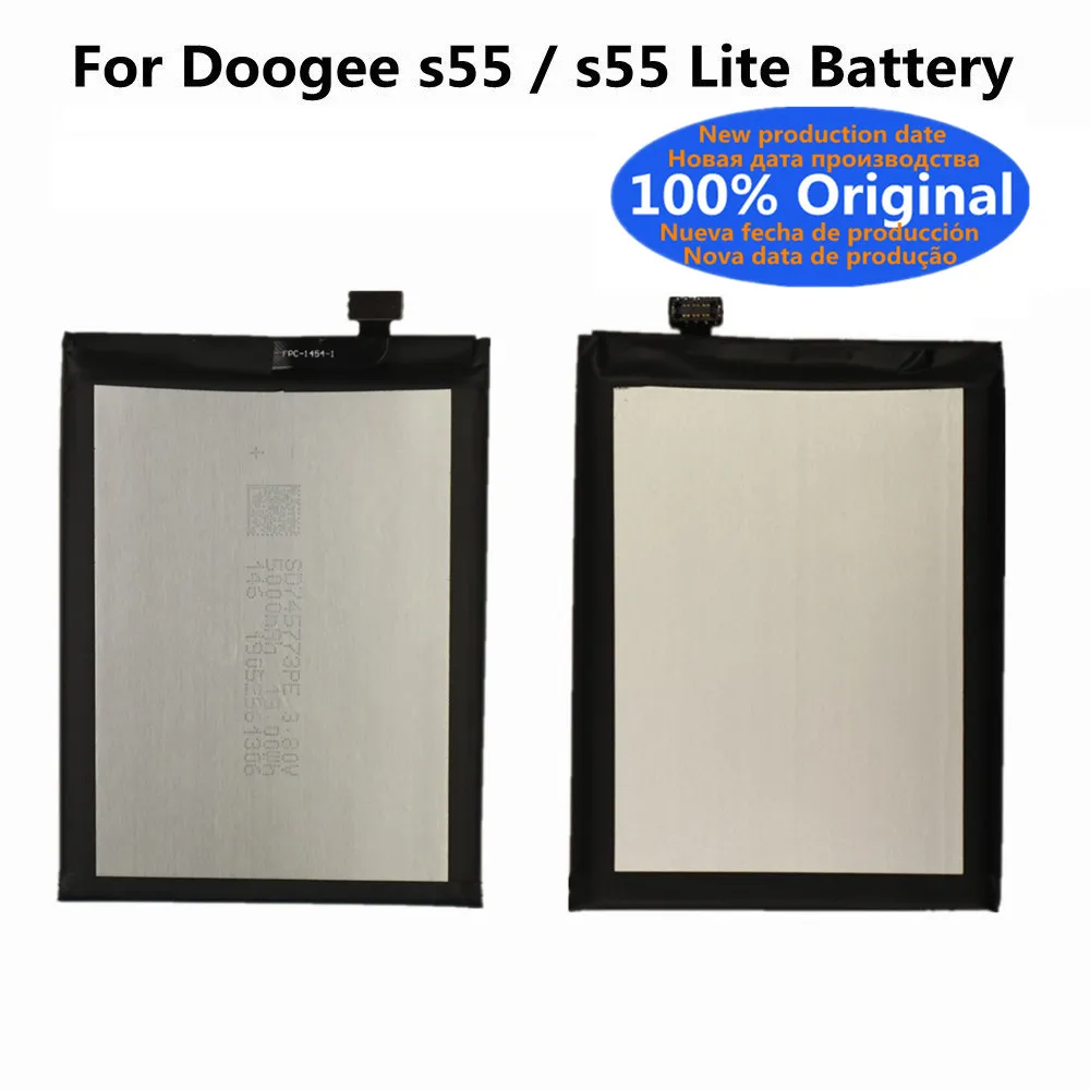 5500mAh New Original S55 Battery For Doogee s55 / s55 lite High Quality Mobile Phone Battery Bateria Batterij In Stock