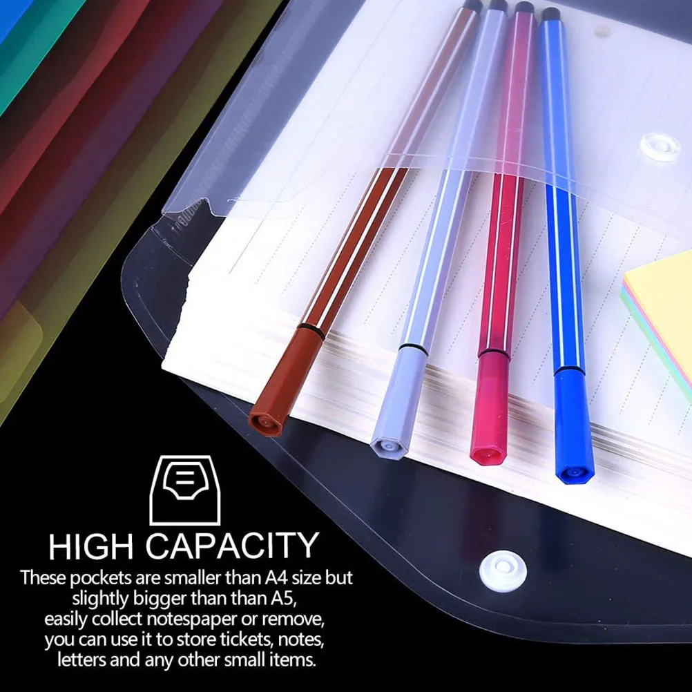 

Colorful File Bag Folders for Documents Organizer Transparent Shipping Clear Holder Plastic