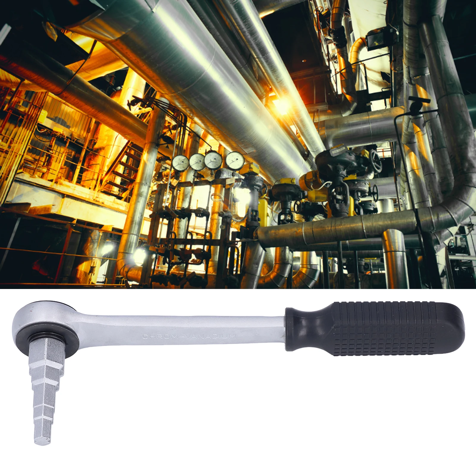 المبرد صمام وجع مجموعة الكربون الصلب صعدت المفك المشتركة أداة إصلاح مع مقبض السقاطة مقبض السقاطة صعدت وجع #4