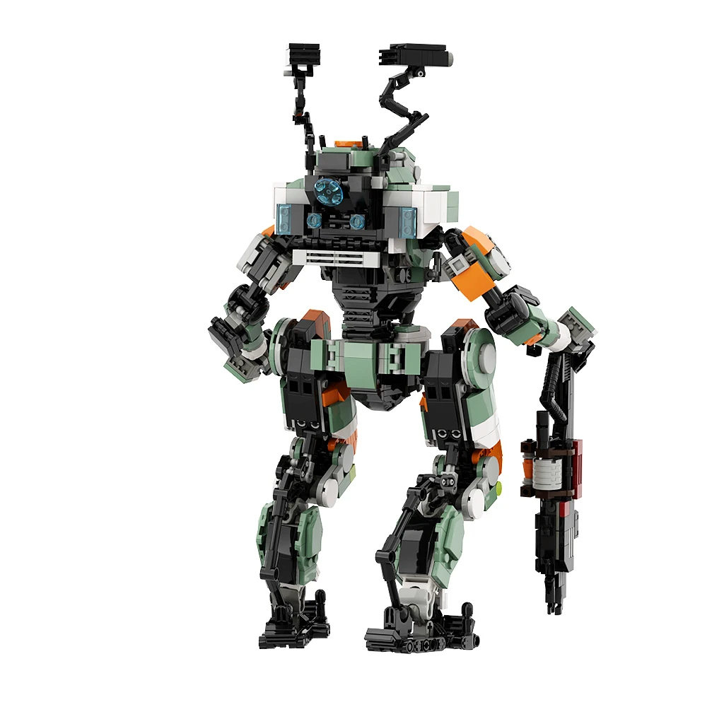 Klocki konstrukcyjne Gobricks MOC klasy Vanguard Titan od Titanfall 2, kreatywny ekspert, mechaniczna gra, klocki, zabawki, robot ekspertów dziecięcych