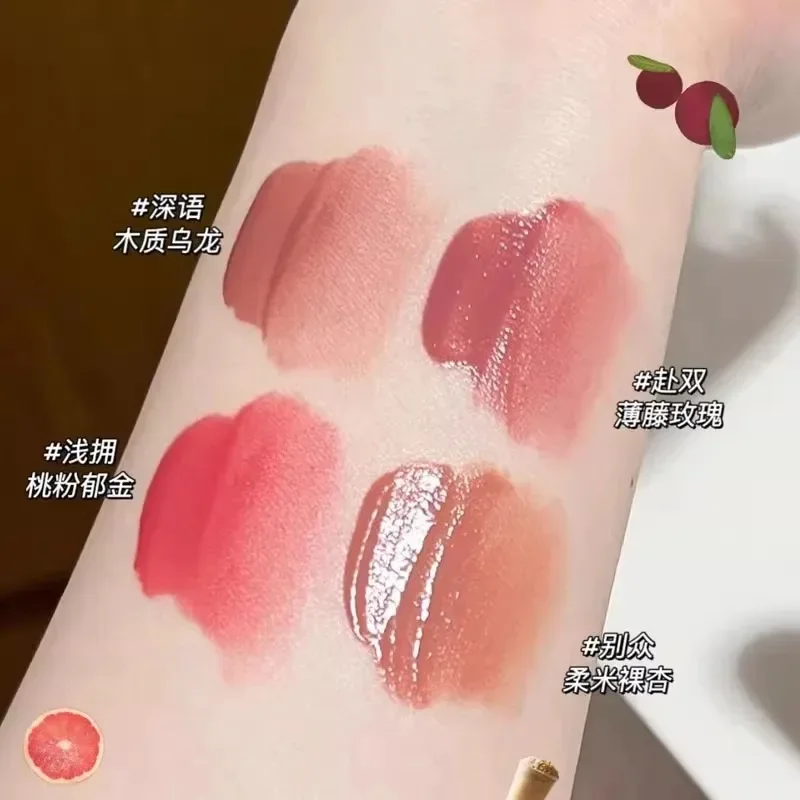 Camarão vermelho blush lábios esmalte creme labial batom brilho labial multiuso líquido hidratar batom raro beleza maquiagem cosméticos