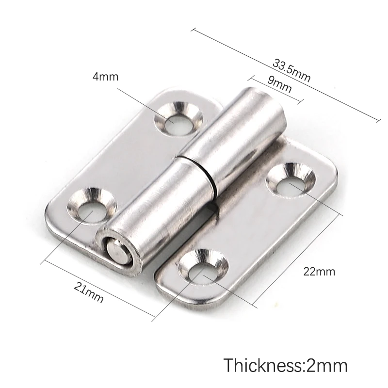 Bisagra desmontable gruesa de acero inoxidable, bisagra redonda oculta extraíble de alta calidad para puertas de aluminio, puerta de baño