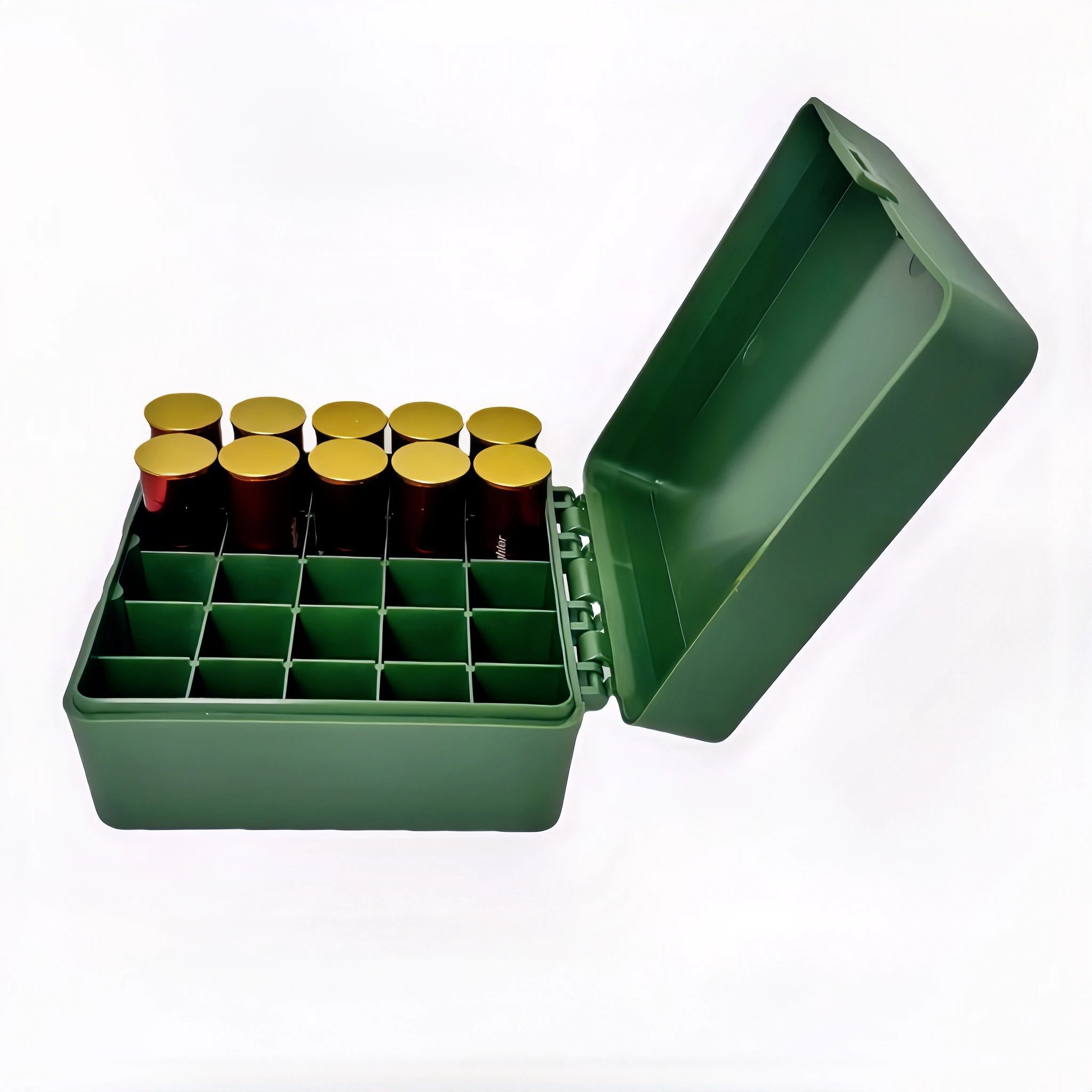 25 Rounds 12 Gauge Shotshell Box Tactics Flip-Top Bullet Shell Holder for Shotgun Ammo Hunting Accessories