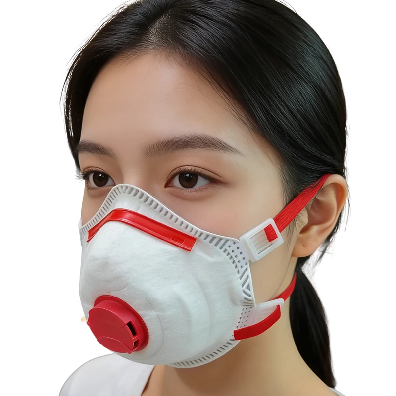 FFP3 CE Head Hanging Mask for Adults NR 5-Layer Face Mask with Valve Breathing Cup Masks 10PCS/20PCS /Pack