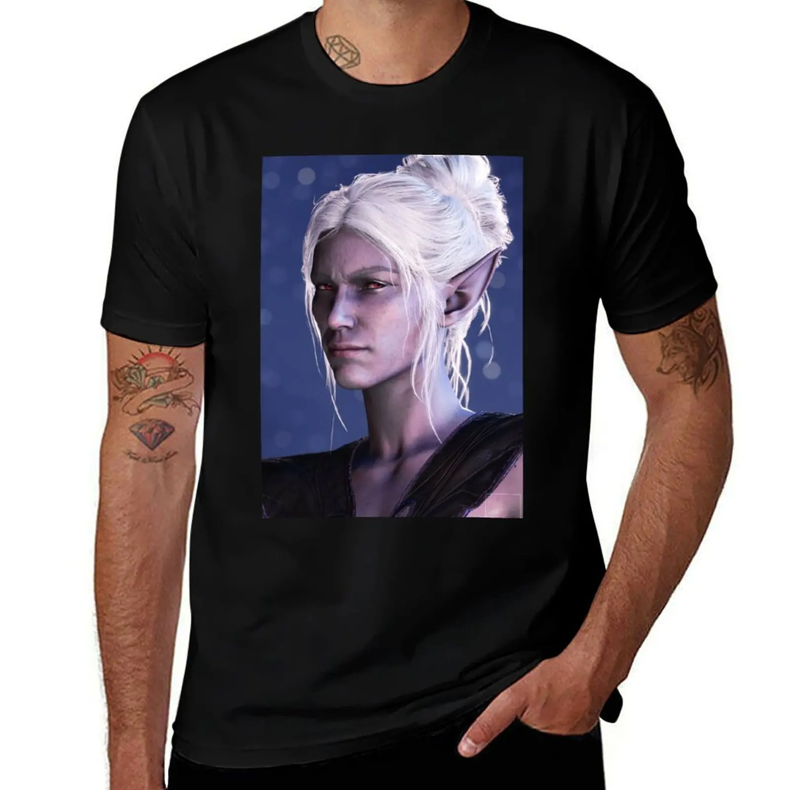 That look Minthara gives Tav before streaming smut directly into their brain T-Shirt Simple Casual Short Sleeve Cotton T-Shirt