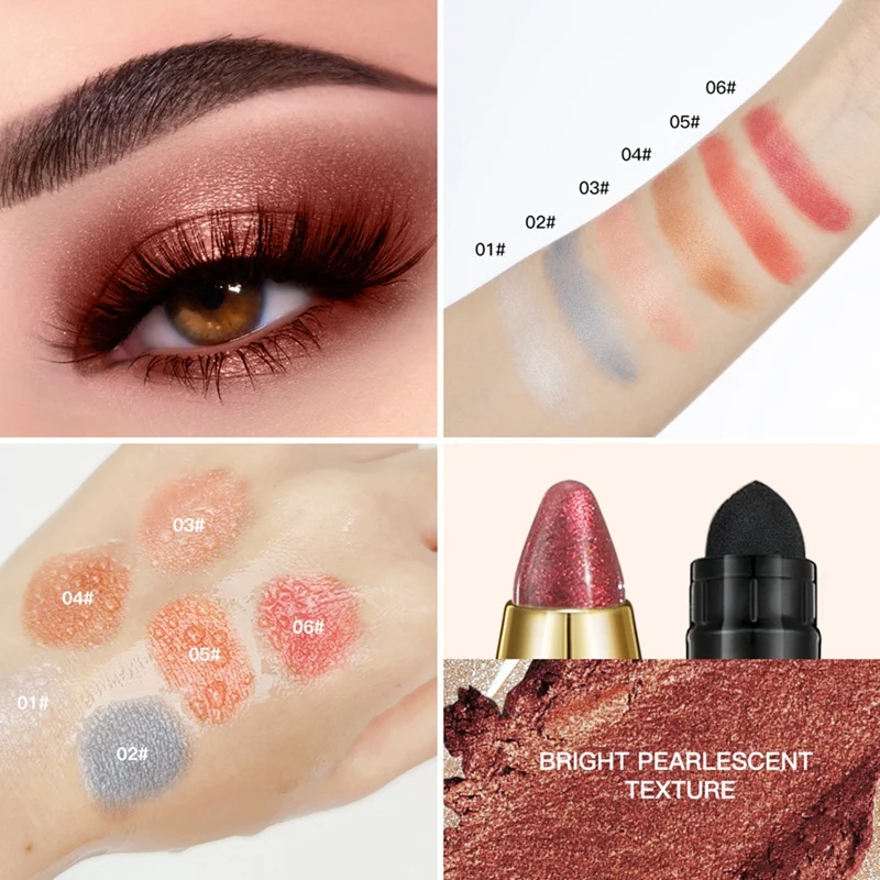 Ibcccndc 1 pz doppia testa colore opaco ombretto penna ombretto Stick occhi luminosi Make Up 2