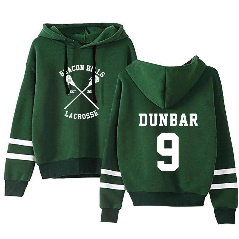 Teen Wolf DUNBAR 9 moletons estampados para homens e mulheres, moletom de outono, férias de inverno, casual formal, streetwear, roupas novas, tops