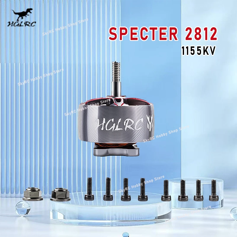 HGLRC SPECTER 2812 Brushless Motor, 1155KV, 4-6S LiPo Compatible, DIY Spare Parts for Long Range RC FPV Equipment