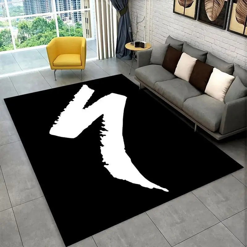 Bicycle S-Specialized Logo Moto Non-Slip Area Rug for Living Room,Bedroom,Playroom,Soft Carpet Floor Mat Home Decor Rug Kid Room