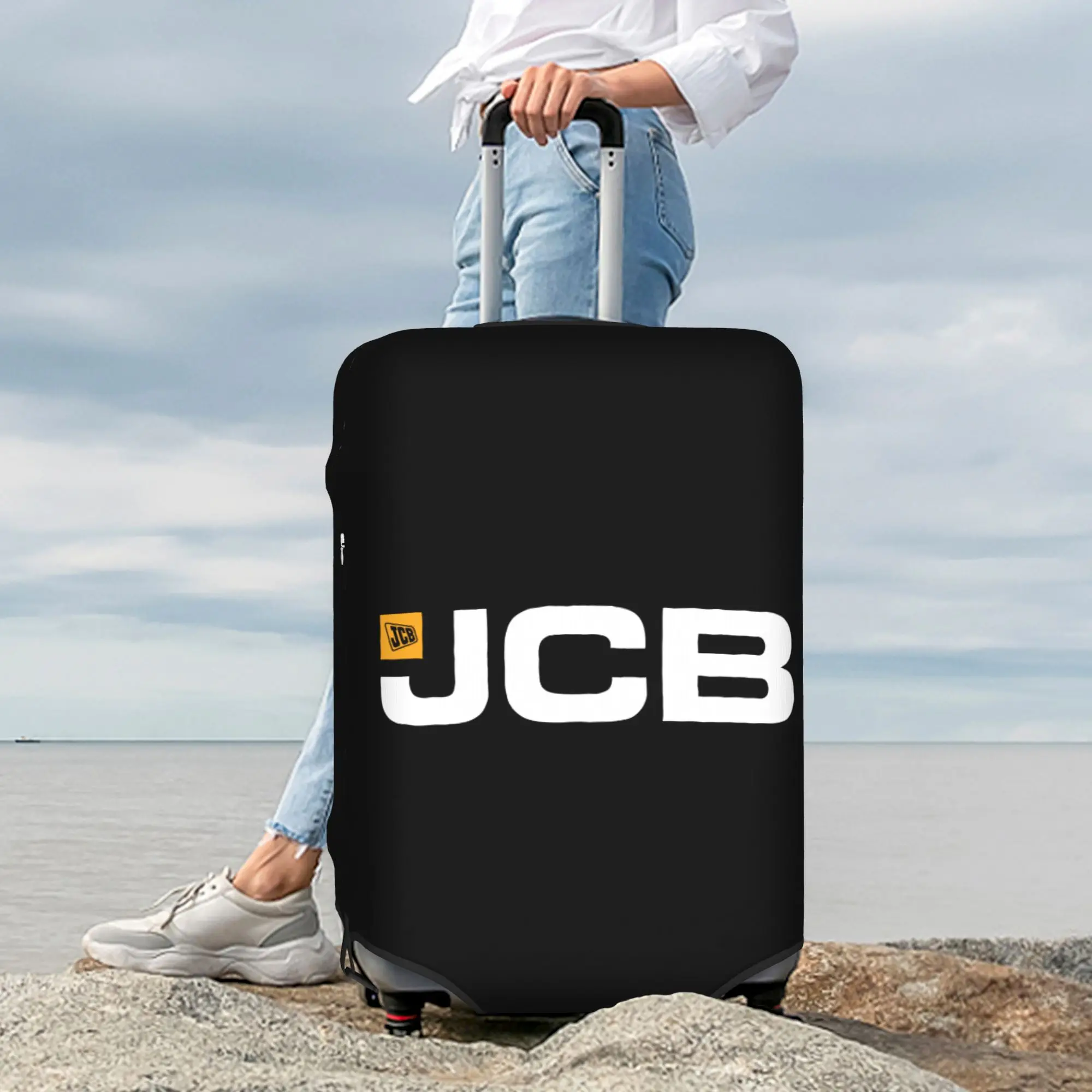 Custom JCB Luggage Cover Fashion  Suitcase Protector Covers Suit For 18-32 inch