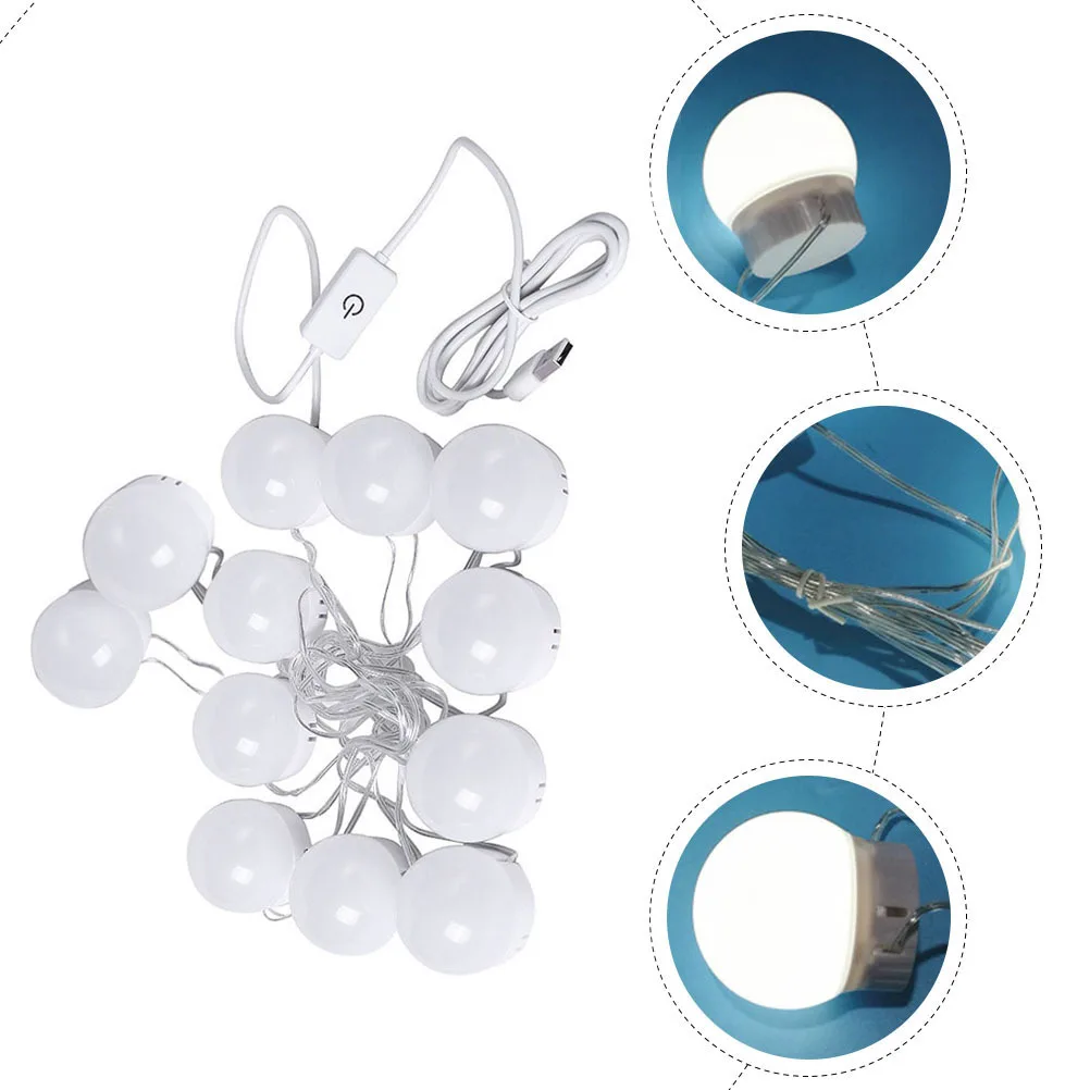 1 комплект, светодиодное зеркало для макияжа, передний светильник, простой стильный туалетный столик, зеркальная лампа для туалетного столика, регулируемая яркость, декоративный светильник