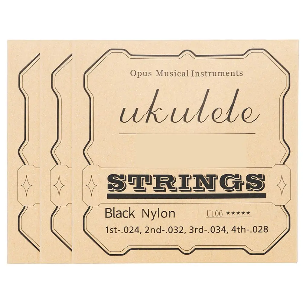 

4 Pcs Strings 21 23 26 Inch Nylon for Music Ukulele Music Wire Wire Instrument Parts Durable Sweet Tone Balanced