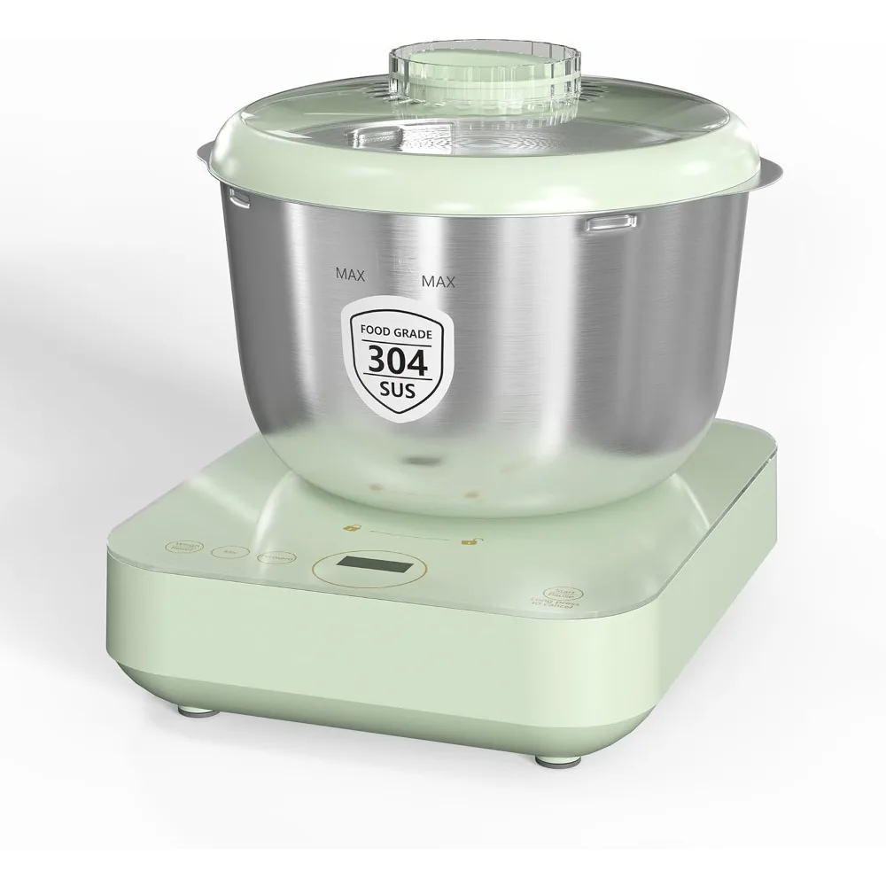 

Electric Dough Maker with Ferment & Weighing Function, 5.2QT Dough Mixer with 304 Stainless Steel Bowl,