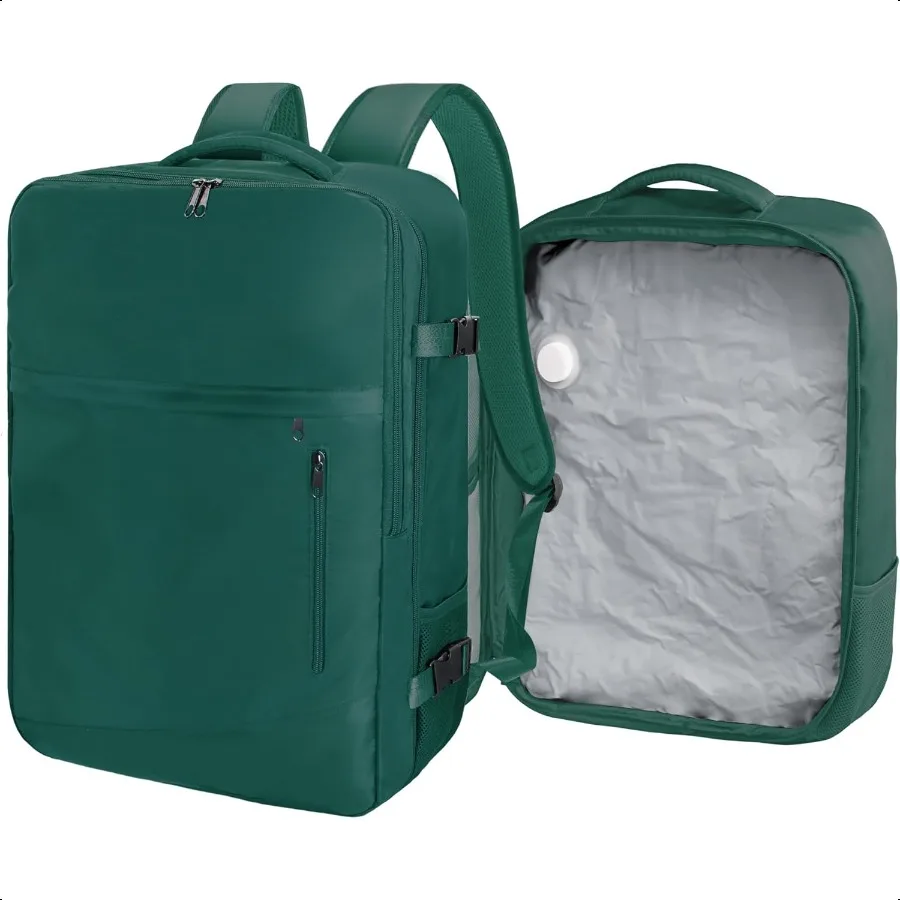 

Travel Vacuum Backpack 60L Seal Comprion Air Vac Bag Back Pack with Travel Pump Carry On Suitcase Lage Flight Appd for Men Wome