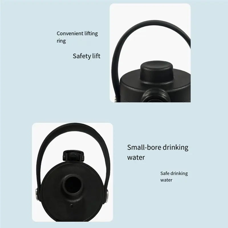 ABUN Wide Mouth Straw Lid for Hydro Flask, Auto Spout Replacement Cap, Leak Proof Sports Bottle Lid with Handle