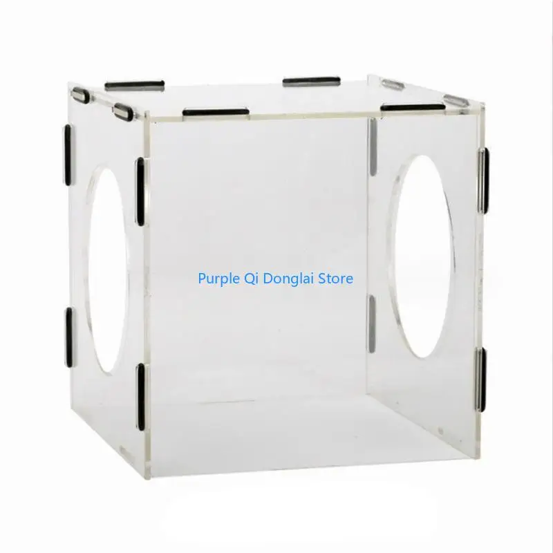L21E High Transparency Acrylic Dust Accessory for Jewelry Carving and Polishing with 360 Degree Clear Viewing