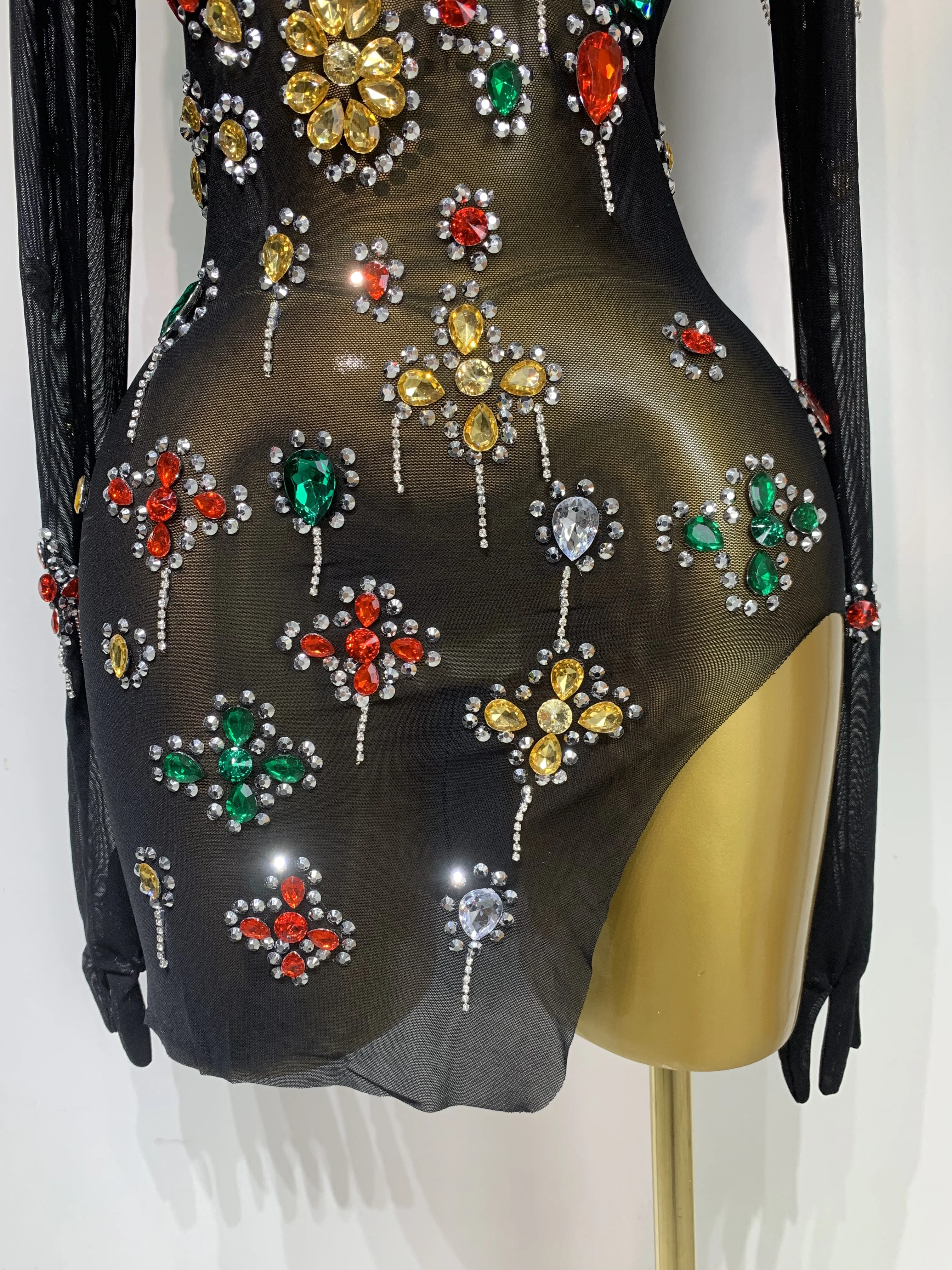 Women Sexy Mesh See Through Luxury Colorful Crystal Diamond Glove Bodycon Dress Evening Party Dress Stage Performance Costume - AliExpress 200000345 Women Sexy Mesh See Through Luxury Colorful Crystal Diamond Glove Bodycon Dress Evening Party Dress Stage Performance Costume - AliExpress 200000345