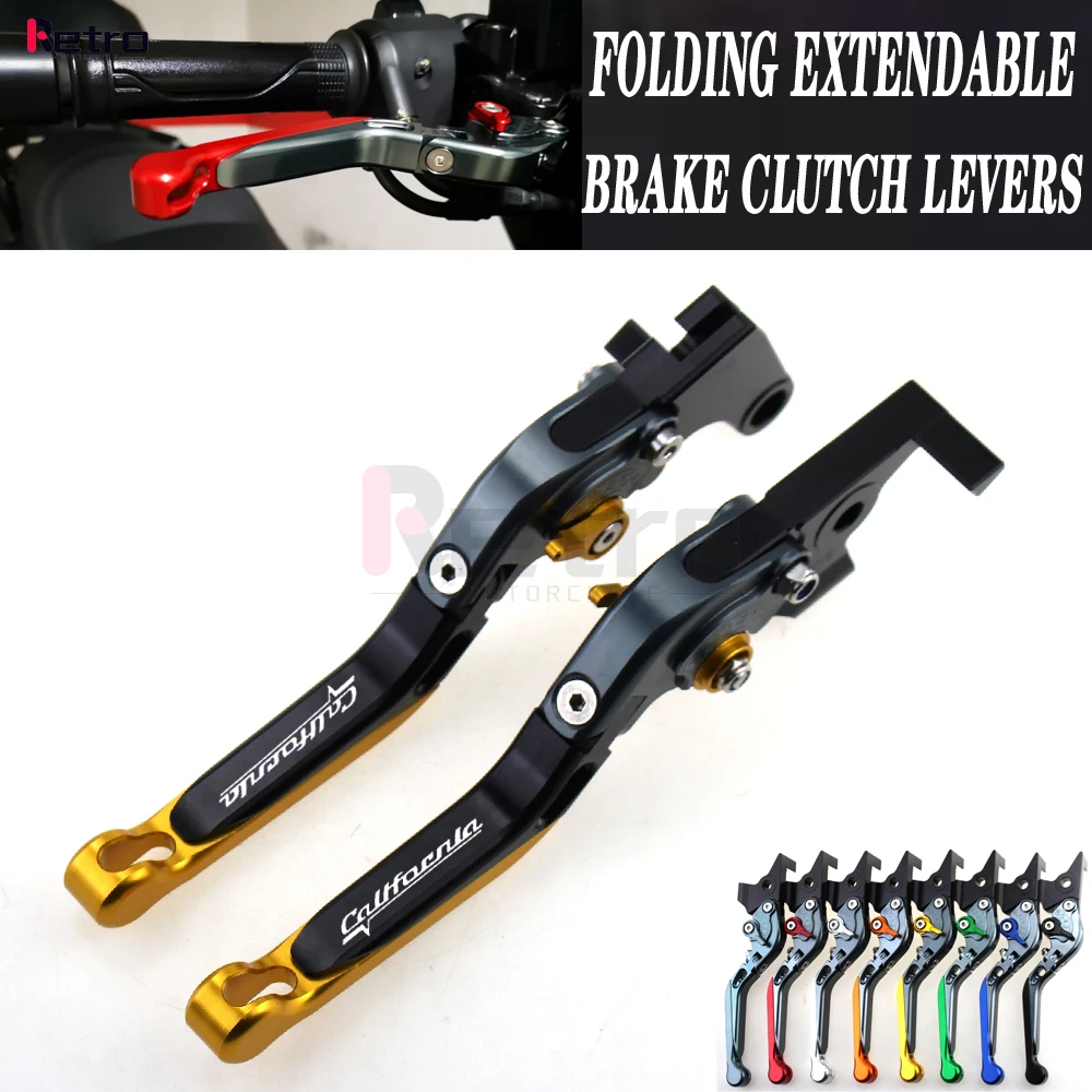 For Moto Guzzi CALIFORNIA Custom/Touring/Classic 2014-2018 Motorcycle Folding Extendable Front Rear Brake Levers