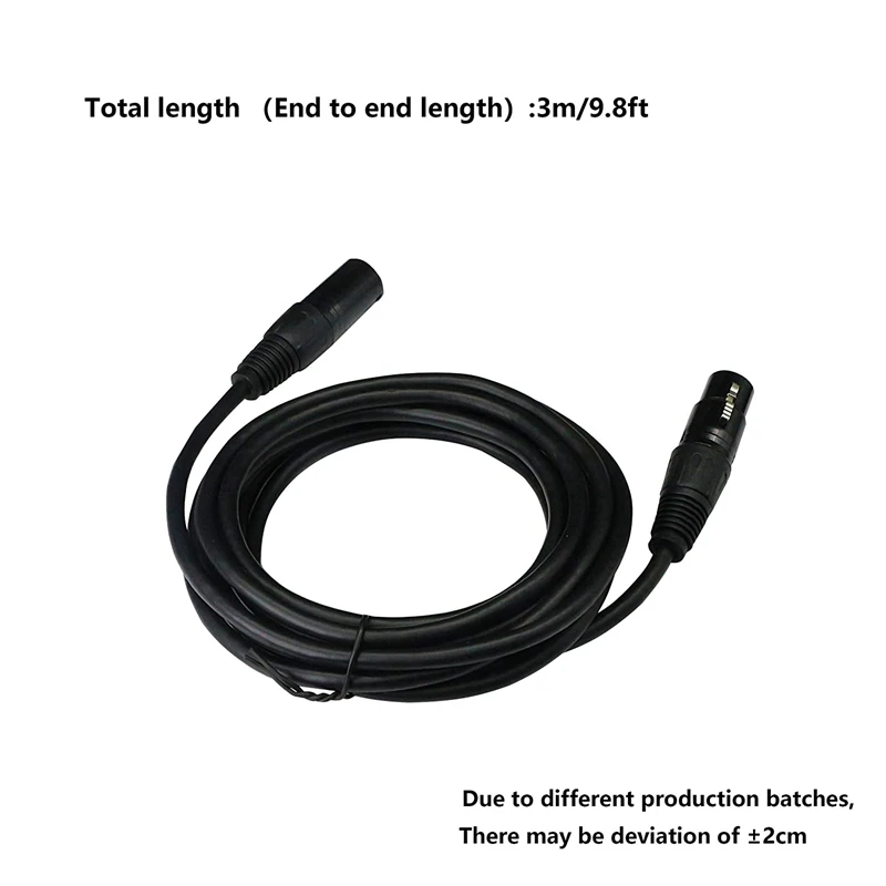 DMX Stage Light Cable,DJ XLR Cable,3-Pin Female XLR to 5-Pin Male XLR DMX Turnaround Connection for Moving Head