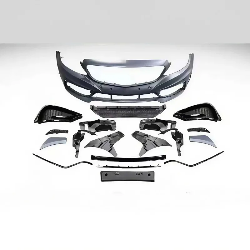 

Suitable for 14-21 C-Class W205 Modified With Carlson Front Bumper Grille and Fender Surround Modified and Upgraded