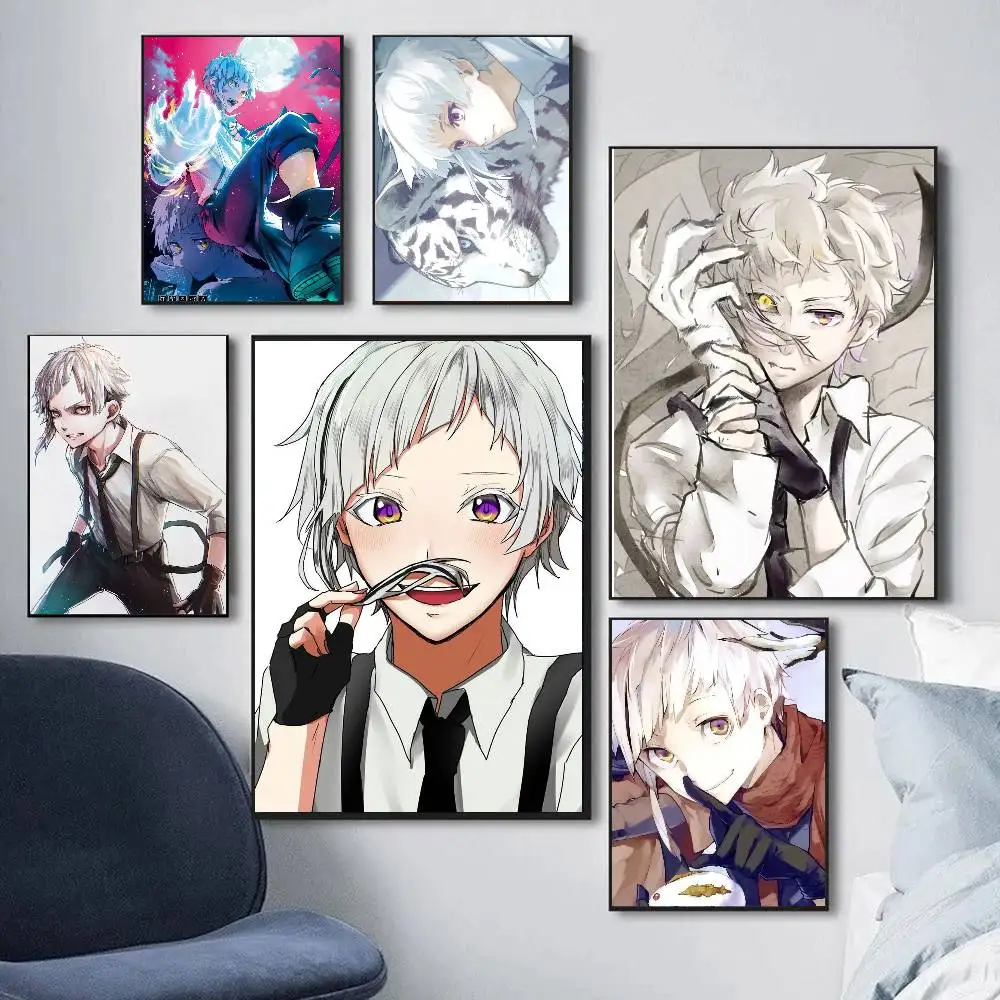 Nakajima Atsushi Anime S-Stray Dogs Art Sticky Wall Waterproof Home Living Room Bedroom Bar Aesthetic Decoration