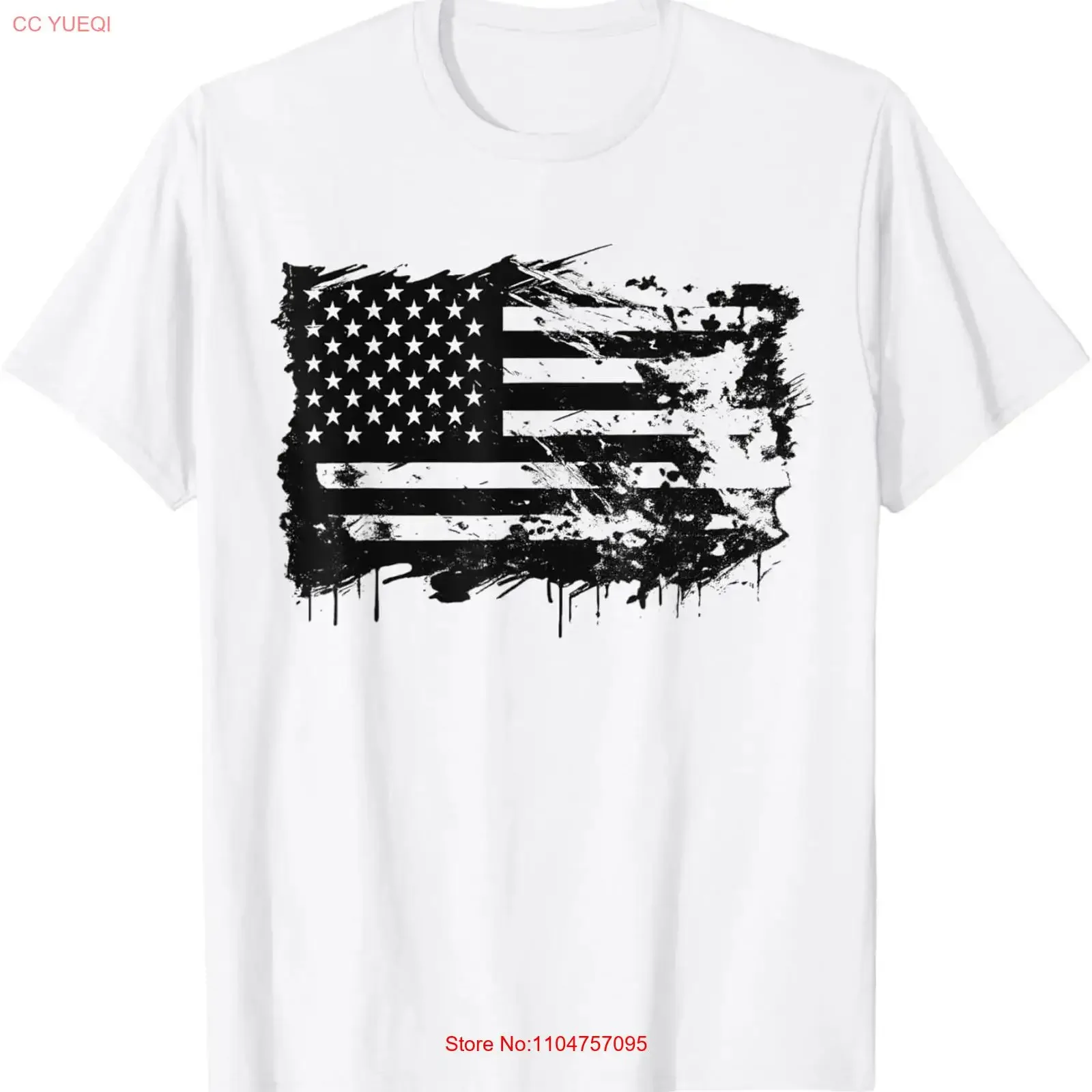 America Barbed Wire American Flag USA Patriotic Vintage T Shirt  vintage Washed Stylish fashion Unisex homme