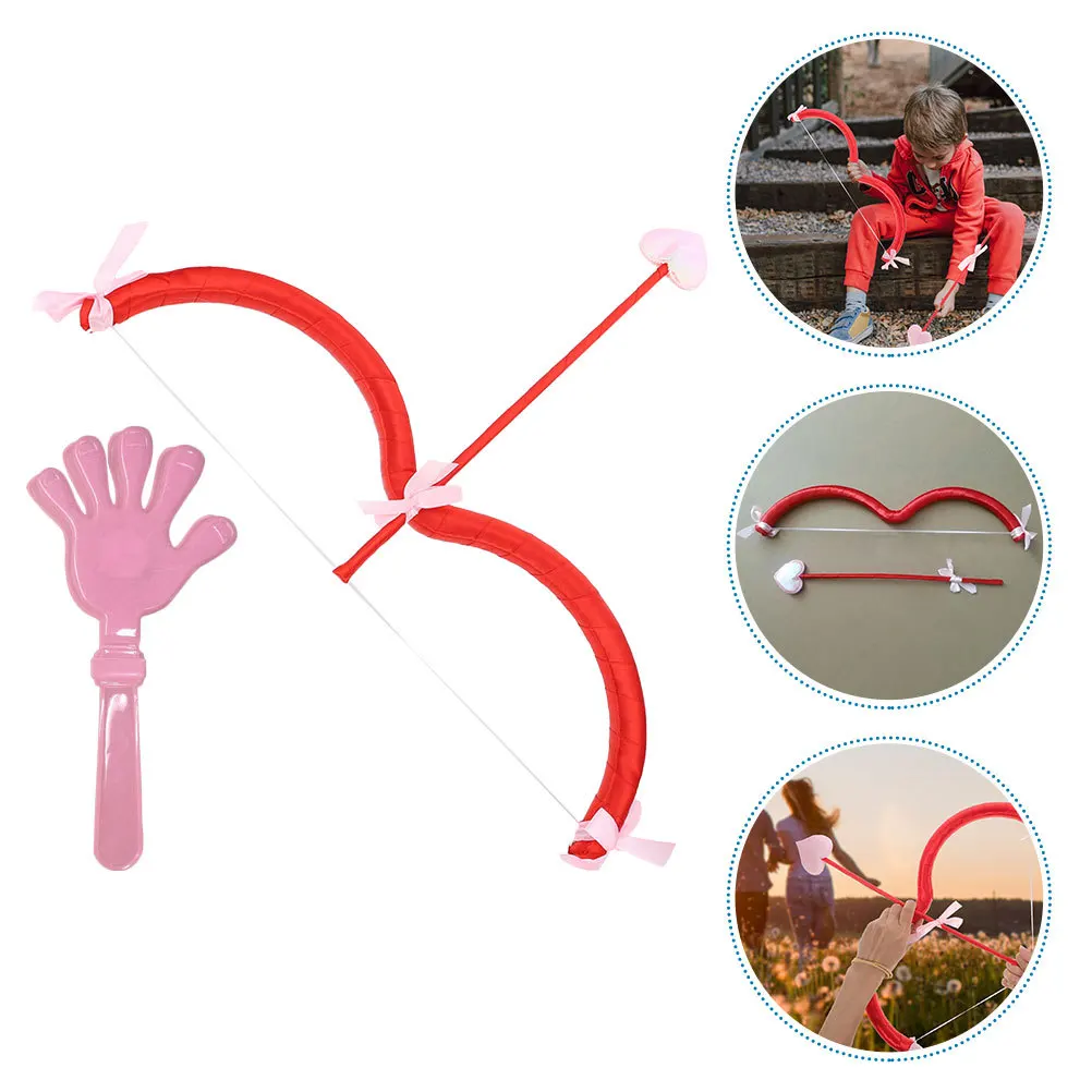 

1 set 1 Set Pink Bow Arrow Costume Prop For Masquerade Party Valentine Cosplay Cupid Accessories Decor Hand Clappers