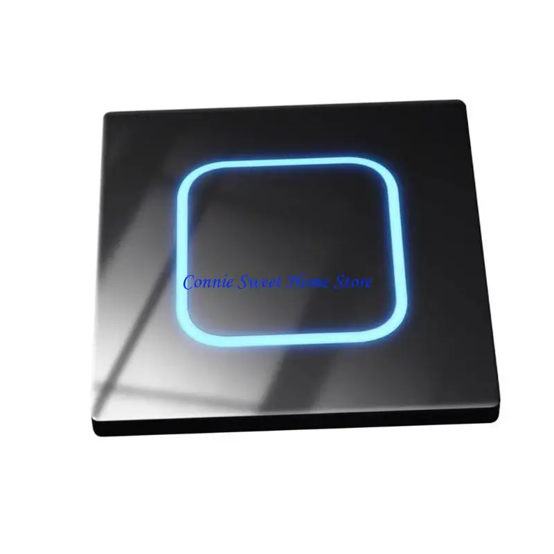 LXAF LED Indicators Reset Point Power Switches 1/2/3/4 Gang Wall Glasses Panel Switches