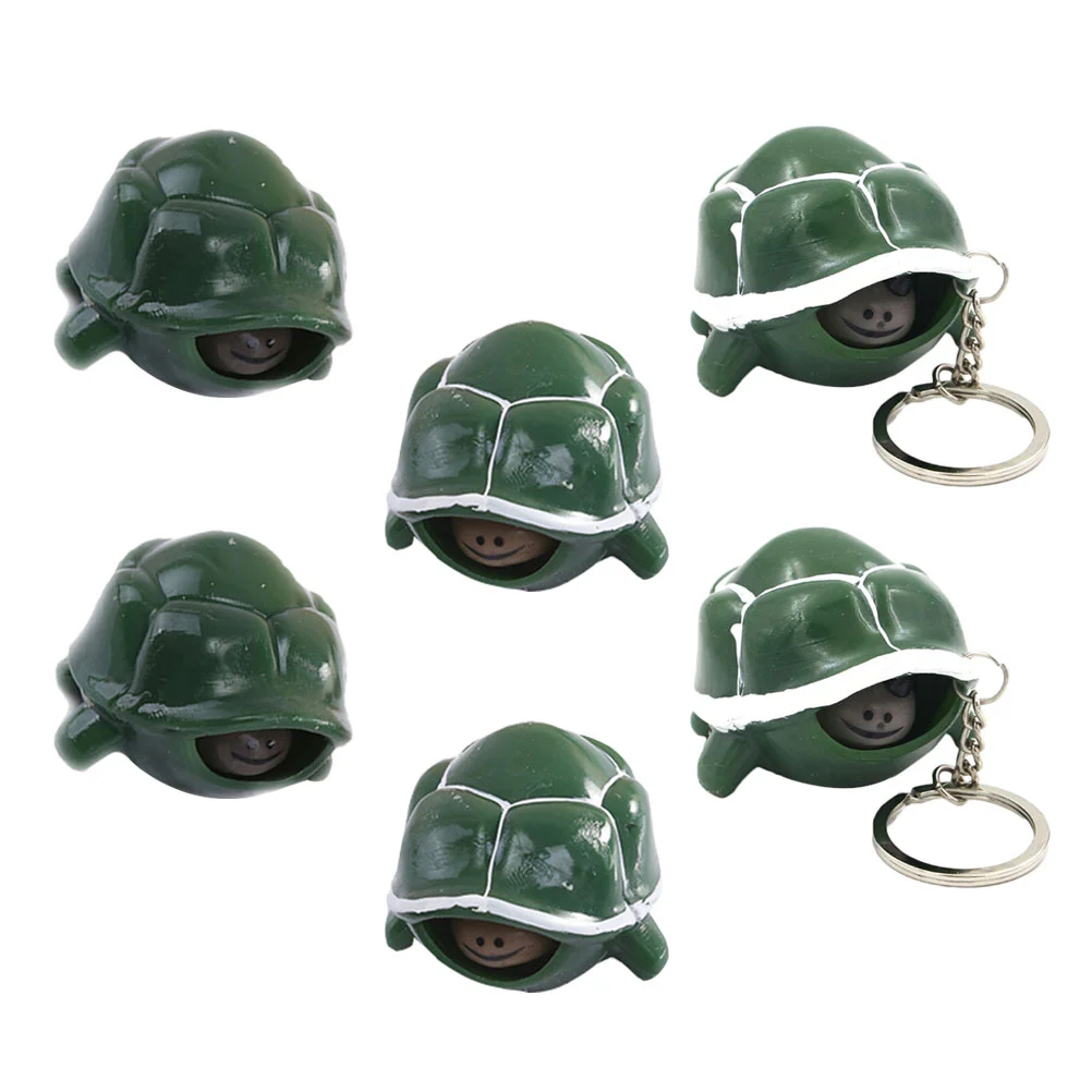 

6 Pcs Toy Toys Turtle Vent Stretchy Elastic Mini Squeeze Pressure Relief Kids Tricky Turtles Child