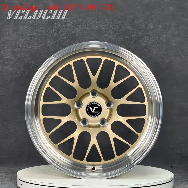 VLC 5x112 5x120 5x114.3 2 Piece Custom Forged Wheels 17 18 19 20 21 22 24 Inch Polished Lip Car Rims for A4 A6 A8 RS