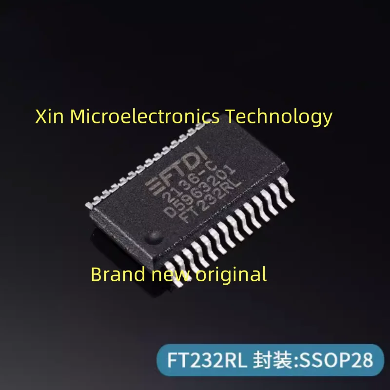 FT232RL FT232 SMT SSOP28 الأصلي ، العلامة التجارية الجديدة