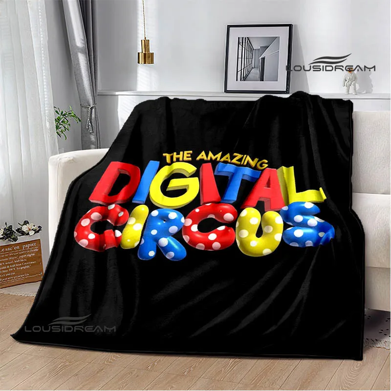 THE AMAZING DIGITAL CIRCUS Cartoon blanket Warm Flannel blankets Soft Cozy Blanket Sofa Travel Blanket bed linings Birthday Gift