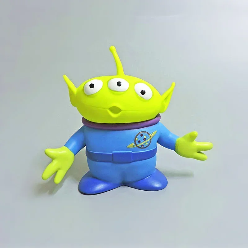 Cartoon-Film-Spielzeug-Thema Niedliches Dreiäugiges Monster Grüner Mann Alien Puppe Figur Anime Dekoration Sammlerstück Spielzeugmodell für Geschenke – Detail 8