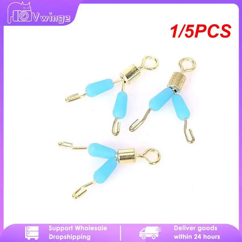 1/5PCS Copper Fork Wire Clamp Three-fork Wire Clamp Fishing Accessories Random Fishing  Tackle Connector High-quality