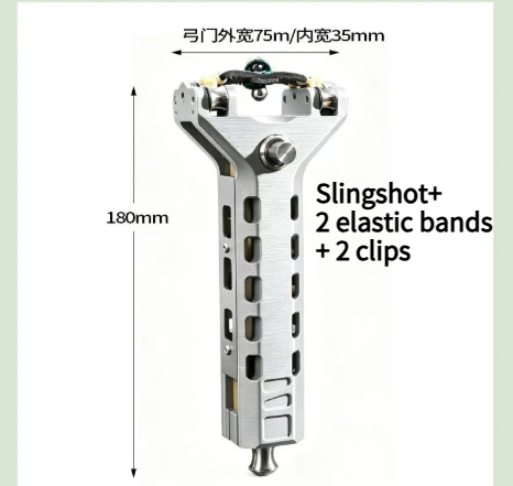 High-end Fast Automatic Loading Slingshot Outdoor Hunting High-precision Rapid Fire Round Rubber EDC Slingshot