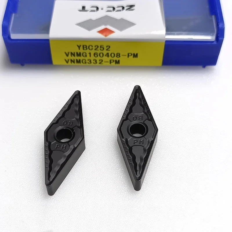 ZCC.CT VNMG160408-PM YBC252 VNMG332-PM CNC turning tool blade carbide inserts High-Quality Precision Cutting Tools 10Pcs