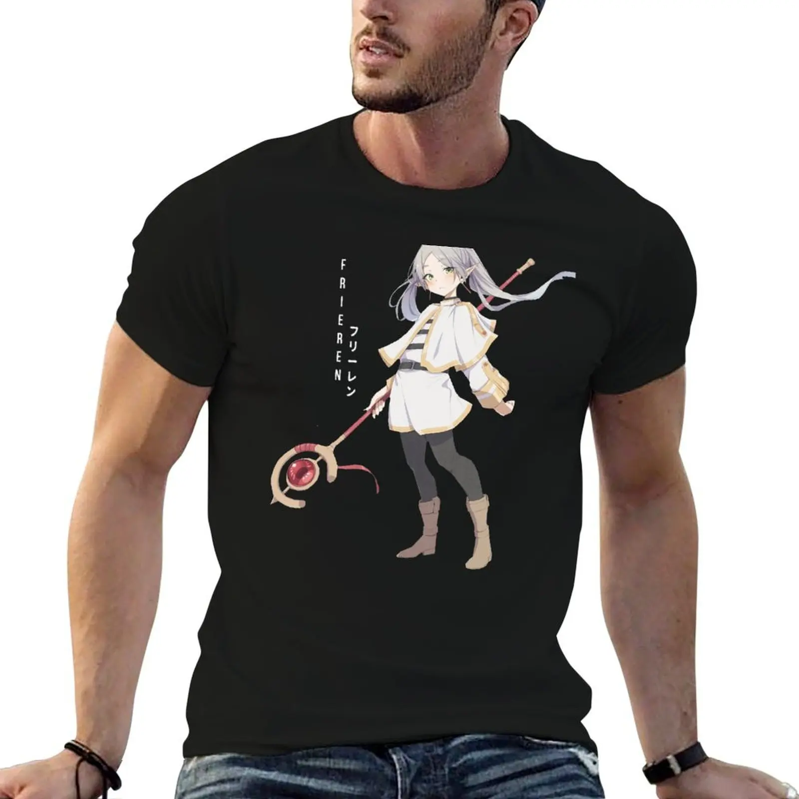 

Frieren - Sousou no Frieren T-Shirt t shirts for man pack white man graphic t shirt man t shirts cotton T-Shirt