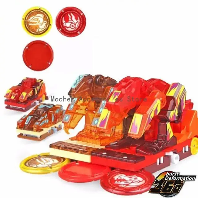 

2025 Screechers Wild Transformation Autobots Ornaments Deformation Car Game Capture Wafer 360 Rotate Action Figures Kids Toys