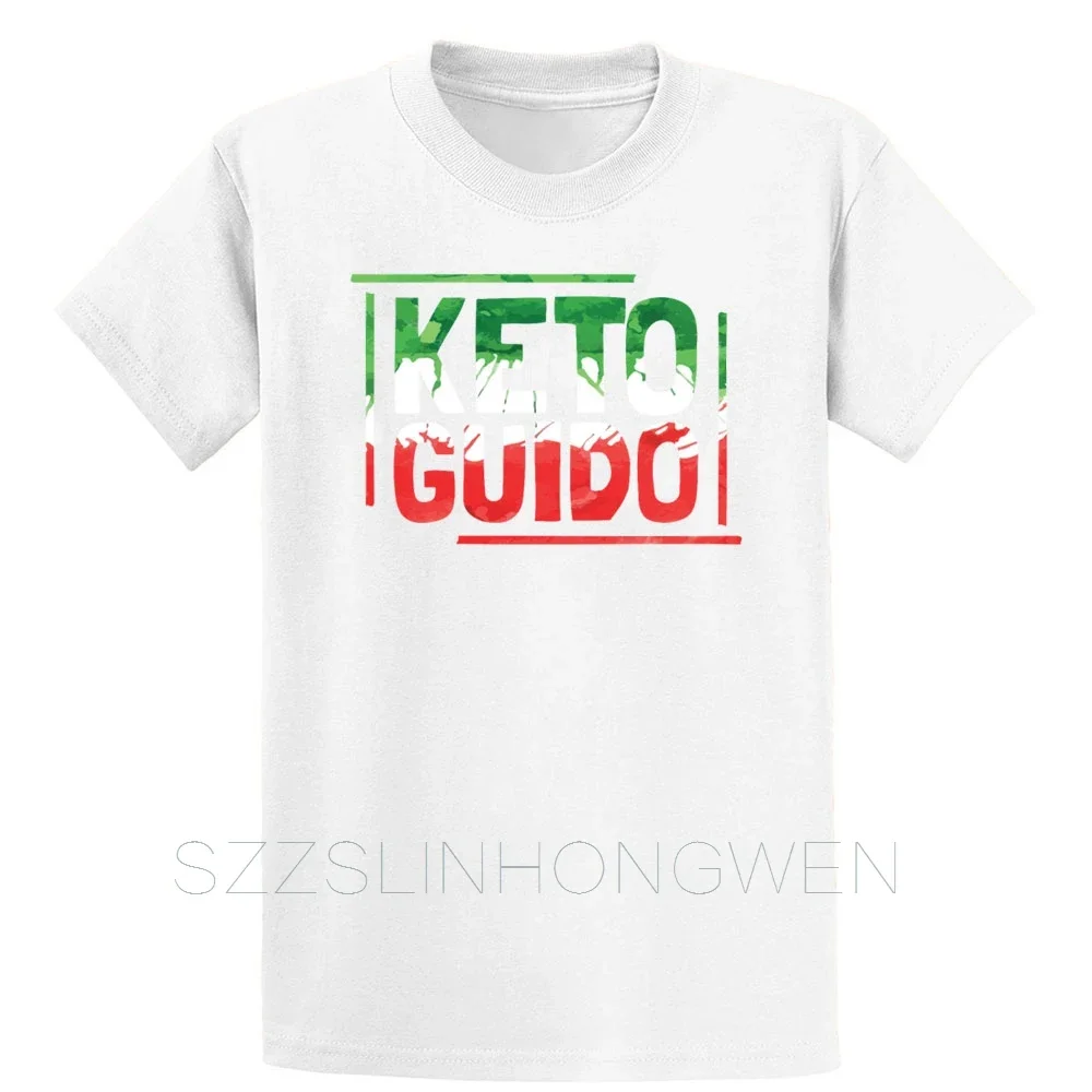 Keto Guido Italian Keto Italia Diet T Shirt Slim Cotton Spring Autumn Personalized Plus Size 5xl Loose Letters Authentic Shirt