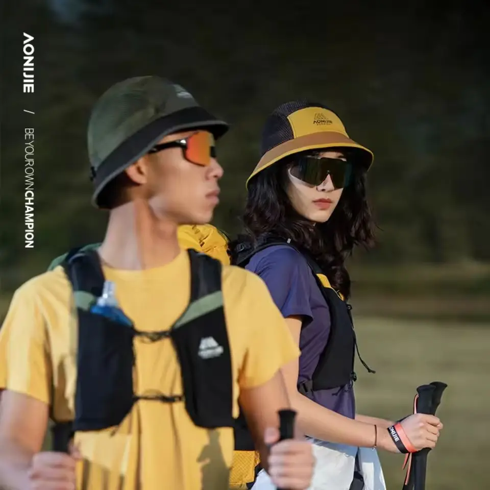 AONIJIE Outdoor Bucket Hat Women Men Breathable Mesh Sun Protection Running Quick Drying for Golf Cycling Trail Marathon E4632 view 2