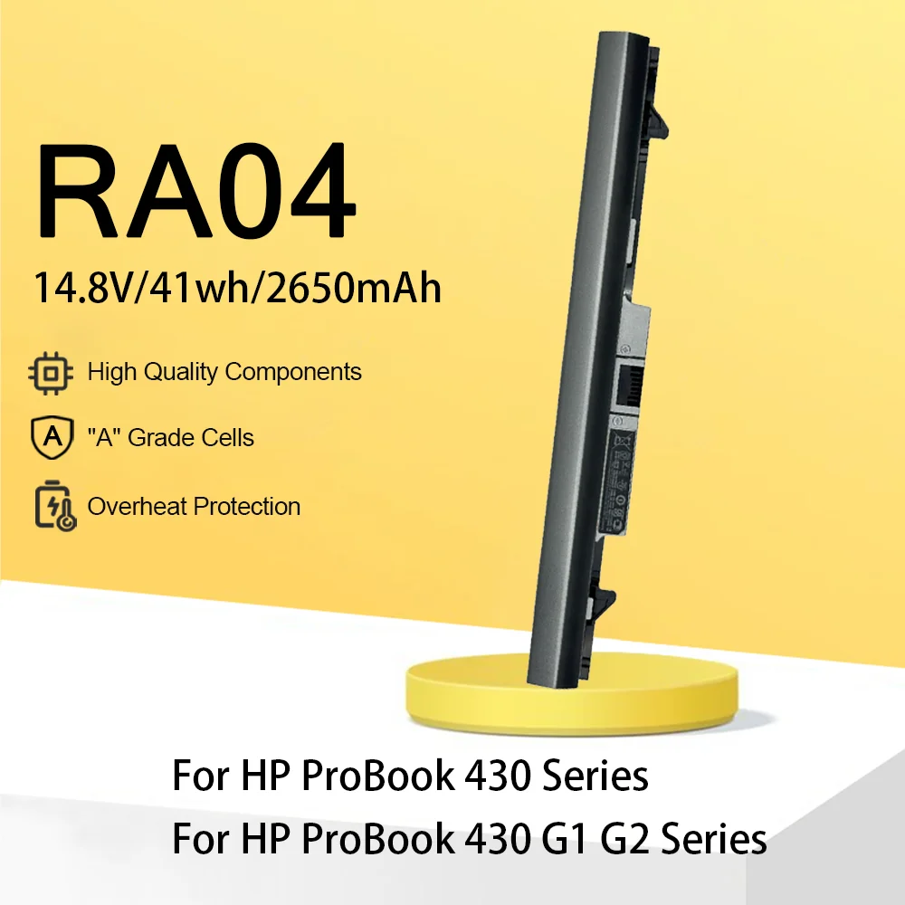 

RA04 RA04XL Аккумулятор для ноутбука HP Probook 430 G1 430 G2 HSTNN-C84C HSTNN-IB4L HSTNN-IB5X H6L28ET H6L28AA HSTNN-W01C