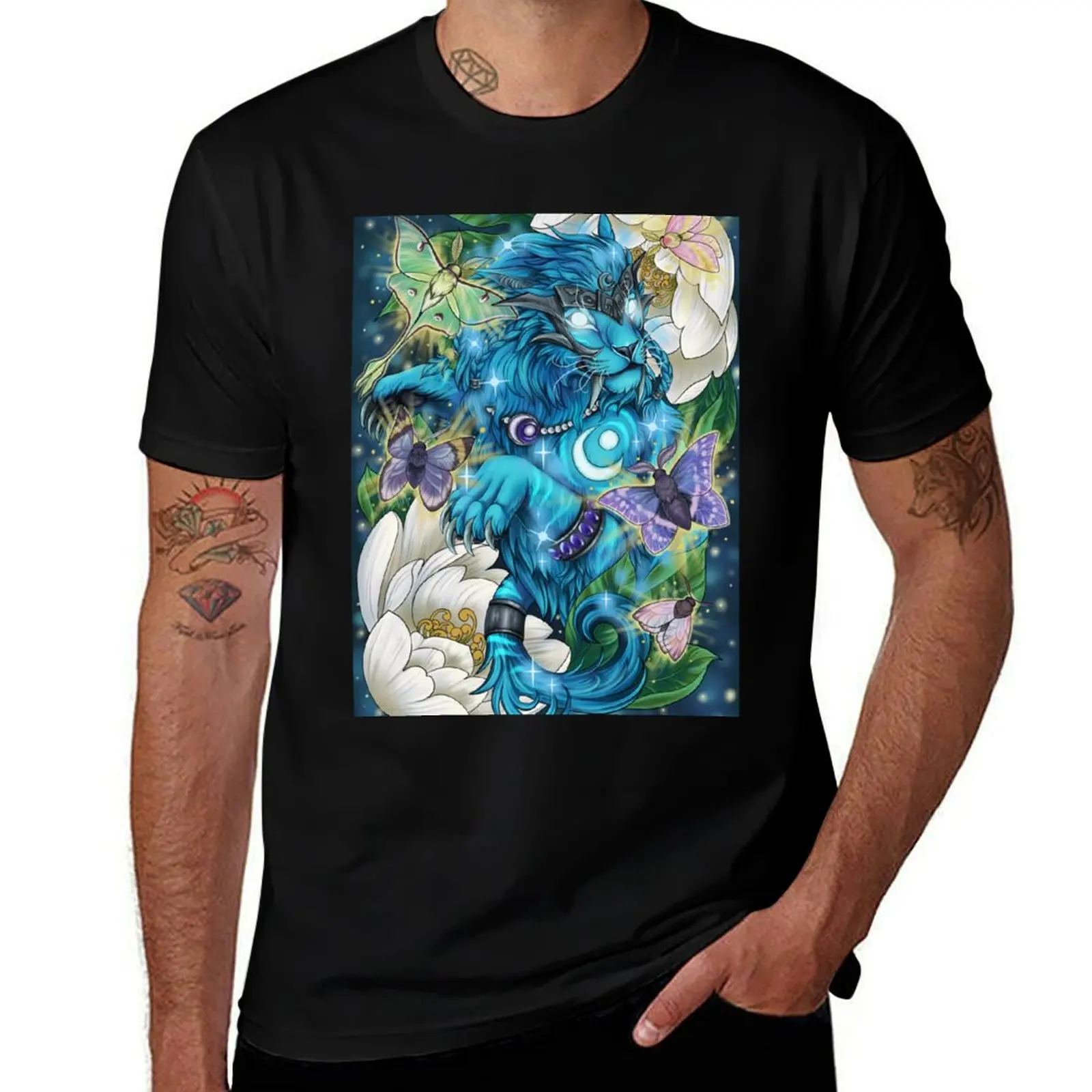 

Ghost of the Pridemother Druid Cat T-Shirt t shirts for man slim fit t shirts cotton 100% cotton t shirts high quality T-Shirt