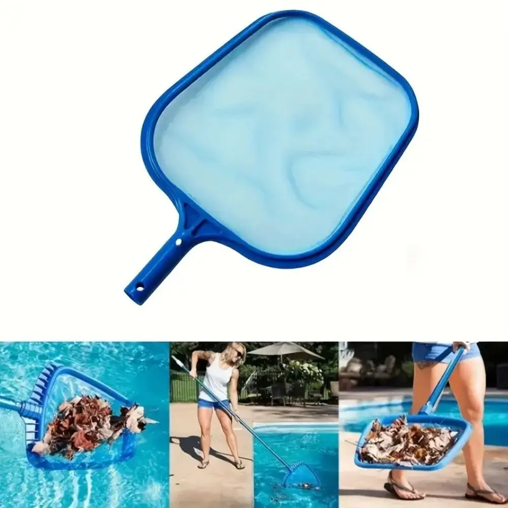 Lightweight Pool Skimmer Net Wide Mouth Fine Mesh Swimming Pool Cleaning Net Large Capacity Leaf Net for Pool Pool Accessories